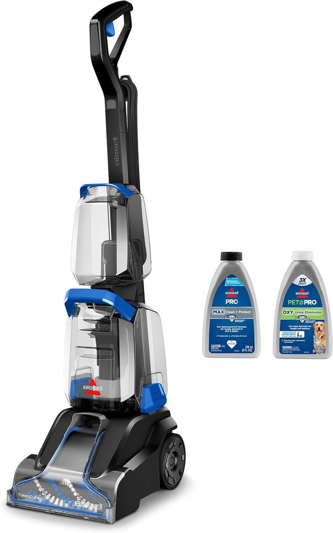 BISSELL TurboClean, Upright Carpet Cleaner, Pro Max Clean & Protect + Oxy Urine Eliminator Formula Included, 3952