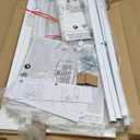 Lufeiya Small White Kids Desk with Drawers for Bedroom, 32 Inch Home Office Desks with Fabric Storage Drawer and Bag, Study Writing Vanity Table for Small Spaces, White (31.5")