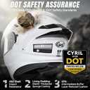 CYRIL Modular Motorcycle Helmet DOT Approved, Flip Up Full Face for Adults