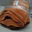 BATTILO HOME Rust Orange Throw Blanket for Couch, Soft Chenille Knit Throws with Tassels for Home Decor, Fall Caramel Throws for Couch Cover, 60"x80"