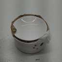 MaoYaMao Garlic Keeper with Lid,Ceramic Garlic Storage Container for Counter,White