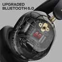 Monster Persona 6th ANC Active Noise Cancelling Headphones, Wireless Bluetooth Headphones Over Ear with HiFi Stereo Audio, 60H Playtime, Bluetooth 6.0, 3 EQ Modes for Travel Work, Black