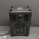 Comfort Zone Electric Portable Milkhouse Style Utility Space Heater with Adjustable Thermostat, Overheat Protection, and Safety Tip-Over Switch, Ideal for Garage or Greenhouse, 1,500W, CZ798BK (Black)