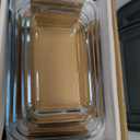 8-Piece Deep Glass Baking Dish Set with Plastic lids,Rectangular Glass Bakeware Set with Lids, Baking Pans for Lasagna, Leftovers, Cooking, Kitchen, Freezer-to-Oven and Dishwasher, Gray