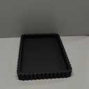 Concrete Decorative Tray for Coffee Table Decor, 14" Coffee Table Tray Ottoman Tray Table Centerpieces, Rectangular Modern Decorative Trays for Home Decor, Living Room, Entry, Black (14" x 10" x 1.5")