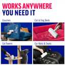 ChomChom Roller Pet Hair Remover and Reusable Lint Roller - Cat and Dog Hair Remover for Furniture, Couch, Carpet, Clothing and Bedding - Portable, Multi-Surface Fur Removal Tool (White)