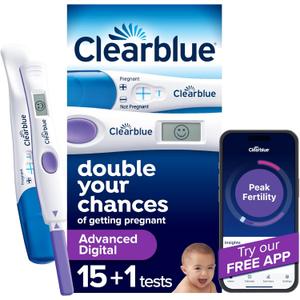 Clearblue Advanced Digital Ovulation Test Kit, 16 Ct
