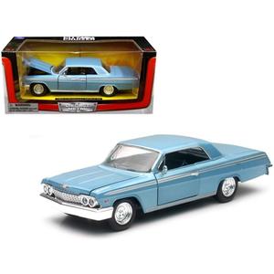 New Ray 71843BL 1962 Chevrolet Impala SS Blue 1/24 Diecast Model Car