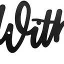 Spiritual Spaces Durable Thick Metal Wall Decor - Spiritual Bible Quotations, Glossy Black Powder Coating - Robust and Long-Lasting, Ideal for Indoor Use, Uplift Your Spirit & Enhance Positive Energy