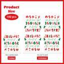 100Pcs Winter Paper Napkins 3 Ply 6.5'' x 6.5" Disposable Funny Christmas Dinner Size Napkins Red Green Holiday Square Beverage Napkins for Xmas Vacation Dinner Kitchen Friendsmas Party Decorations