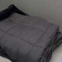 Topcee Weighted Blanket (20lbs 60"x80" Queen Size) Cooling Breathable Heavy Blanket Microfiber Material with Glass Beads Big Blanket for Adult All-Season Summer Fall Winter Soft Thick Comfort (00-dark Grey)