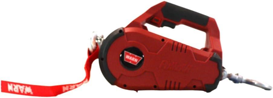WARN 885000 PullzAll Corded 120V AC Portable Electric Winch with Steel Cable: 1/2 Ton (1,000 lb) Pulling Capacity, Variable Speed Trigger, Red, 
Lifts or pulls up to 1,000 pounds