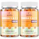 Omega-7 Sea Buckthorn Oil Gummies, Omega 3 6 7 9 Supplement for Women, Flaxseed Oil, Vitamins E, A & Probiotics - Skin, Eye & Dryness, Chamomile Flavor - 120 Gummies