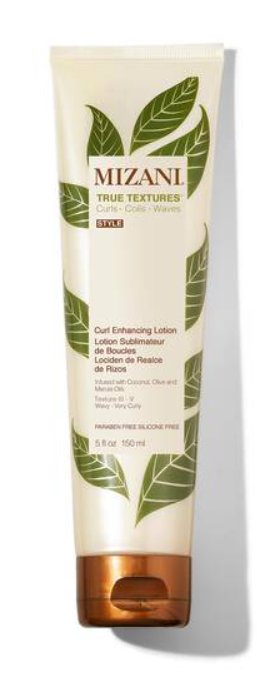 Mizani True Textures Curl Enhancing Leave In Conditioner  Moisturizing Curl Cream, Smooths and Adds Hair Shine, With Coconut Oil, For Natural & Curly Hair