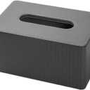 Napkin Dispenser Creative Simple Household Living Room Bedroom Desktop Tissue Box Restaurant Spring Storage Tissue Box Bathroom Wall Decor (Gris)