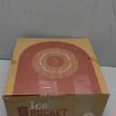 Gusto Nostro 4.1L Insulated Ice Bucket with Lid and Tongs, Double Wall Stainless Steel Ice Bucket Large, BPA Free Ice Bucket for Cocktail Bar, Keeps Champagne, Wine, Beer Chill for Parties (Silver)