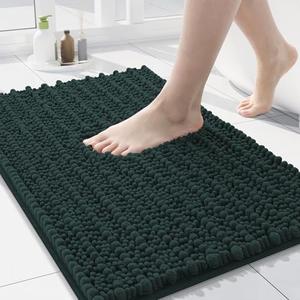 Arotive Luxury Chenille Bathroom Rug Mat, Extra Soft Thick Absorbent Shaggy Bath Rugs, Non-Slip Machine Wash Dry, Plush Bath Mats for Bathroom, Shower and Tub, 24x16, Green Arotive Luxury Chenille Bathroom Rug Mat, Extra Soft Thick Absorbent Shaggy Bath Rugs, Non-Slip Machine Wash Dry, Plush Bath Mats for Bathroom, Shower and Tub, 24x16, Green