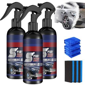 3PC Multi-Functional Coating Renewal Agent,3 in 1 Ceramic Coating for Cars, Spray Coating Agent Car Plastic Refurbish Long-Lasting Protection Quick Drying Formula for Cars Boats