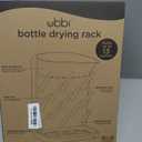 Ubbi Vertical Baby Bottle Drying Rack, Space Saving Countertop Drying Rack Baby Accessory, Taupe