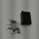 Alise Glass Shower Door Hinges, 90 Degree Hinges for Bathroom Doors,Heavy Duty Stainless Steel Cabinet Hinge Wall to Glass,Frameless Shower Doors Hardware Replacement Part,Black (1P)