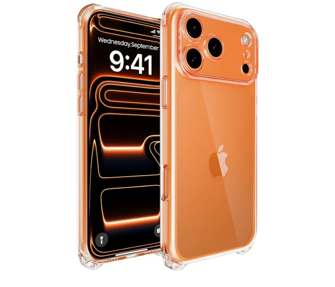 TiMOVO Clear Case for iPhone 17 Pro Max 2025, Anti-Scratch Shockproof Protective Bumper Cover for iPhone 17 Pro Max 6.9 inch, Clear Pack of 3