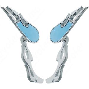 Chrome Motorcycle Rearview Side Mirrors For Sportster XL 883 1200 Road King V-Rod Street Glide Electra Glide Dyna Softail 1990-2022