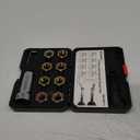 BILITOOLS 10-Piece Axle Spindle Thread Chaser Set, Thread Rethreading Restorer Tool Metric M20 M22 M24 & UNF 13/163/4