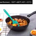 HOTEC Heat Resistant 600 Food Grade Silicone Rubber Spatula Set for Baking, Cooking, and Mixing Non Stick Dishwasher Safe BPA-Free Multicolor Set of 5