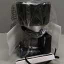 Amazon Basics 5 Cup Drip Coffee Maker, Coffee Machine with Glass Coffee Pot (0.8 Qt), Auto Shut-off, Auto Pause, Removable Filter Basket, Matte Black