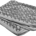Furhaven Replacement Dog Bed Cover Ultra Plush Faux Fur & Suede Mattress, Machine Washable - Gray, Large