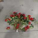 24pcs Artificial Red Rose Flower Bouquet, Falsa Flor 20 inch Artificial Flowers Long Stem,Fake Roses with Thorns for Home Wedding Decoration Party