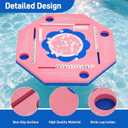 Brobear Floating Table for Pool,32 Inch Waterproof Double Sided Game Tray