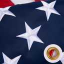 10x15 American Flag for Outside, Heavy Duty Outdoor, All Weather, Embroidered Stars with Brass Grommetss (USA Flag 10X15FT)