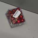 GOOTRADES Set of 24 Mini Shatterproof Christmas Balls Tree Ornaments Party Decoration, 3cm/1.1'' (Red)