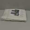 LAMIT 100% Blackout Natural Linen Curtains, 63 Inches Linen Textured Thermal Bedroom Curtains Back Tab and Rod Pocket Neutral Panels with White Liner for Farmhouse, 2 Panels, 52 x 63 Inch, Ivory