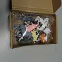 15 Pcs Mini Figures Toys Realistic Farm Animal Figurines, Plastic Learning Educational Playset Animal Themed Party Supplies Cake Topper Ornaments for Easter Egg Birthday Christmas