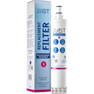 Mist EDR5RXD1 Refrigerator Water Filter Replacement for EveryDrop Filter 5, Whirlpool 4396508, 4396510, WF-NL240, Kenmore 46-9010  NSF 42 Certified  1 Pack