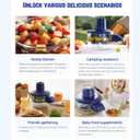 Electric Garlic Peeler, 50W Motor with Stainless Steel Blade, Rechargeable Cordless Automatic Peeler for Grape,cherr tomato,Fruit & Vegetable - Kitchen Tool (Blue-1PC)