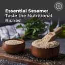 Pride of India | Sesame Seed Whole 2.3 oz (65.20 gm) Small Dual Sifter Bottle | Unhulled & Fresh | Keto-Friendly/Gluten-Free | Rich in Dietary Fiber | Ideal Seasoning for Salads/Sweets/Desserts – Easy to Use (EXP 12/31/26)