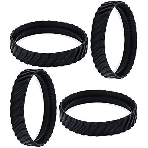 Funmit 4 Pack R0526100 Track (Upgraded Version) Pool Cleaner Wheel Tire Compatible with Zodiac Baracuda MX8 / MX6 Elite In-Ground Pool Cleaner- Made of Heavy-Duty Rubber, Increases Part Life by 50% , 3 pieces