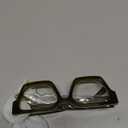 AIEYEZO Square Thick Frame Glasses for Women Men Fashion Blue Light Glasses Trendy Chic Computer Eyeglasses (Olive Green)