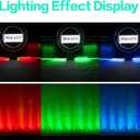 SHEHDS Wall Wash Light Bar/Strip IP65 Waterproof LED 18x12W RGBW 4IN1 Stage Light Bar 40° Beam Angle Aluminum Shell Outdoor DMX512 Horse Race Strobe