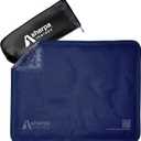 Large Ice Packs for Injuries Reusable - Soft Gel Hot and Cold Packs for Injuries, Hip, Shoulder, Back Pain Relief - 11.5" x 14.5" - Blue