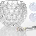 Golf Whiskey Glasses with Whiskey Golf 2pcs - Golf Gifts for Men Women Golfer Unique - Golf Shape Whiskey Glasses Anniversary Birthday Gifts for Dad Him Mom Women Husband Wife