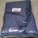 COSVIYA Grommet Ombre Room Darkening Curtains 63 inch Length, Blue and Greyish White Gradient Drapes Light Blocking Insulated Thermal Window Curtains for Bedroom/Living Room,2 Panels,52x63 inches