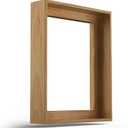 Canvas Floater Frame for 1"–1.25" Gallery Wrapped Canvas, Floating Picture Frame Kit for Wall Art, Oil Paintings, Posters, Photography Prints, Shadow Gap Display Frame, DIY Assembly with Hanging Hardw, 24L" x 36W"