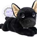 SuzziPals Heatable & Coolable Black Dog Stuffed Animals, Cute Microwavable Heating Pad Plushies for Soothing & Relaxation, Stuffed Dog Plush Toys, Dog Plush Toy Gift