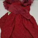 Kuoser Dog Dress, Cute Dog Dresses for Large Dogs Girl Elegant Puppy Tutu with Bow-Knot, Doggie Princess Costume Pet Outfit for Birthday Party Christmas Halloween Wedding, Red XL (X-Large (Chest Girth: 23.6"))