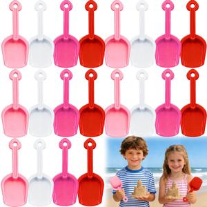 28 Sets Valentine's Day Plastic Shovels Set,Valentines Shovel with I DIG YOU Cards,Candy Bags and Ribbon for Kids Valentine Gift Party Favor School Prize 4 Colors