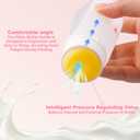 Xuanda Kitten Bottle Feeding kit with Feeding Nipple and Syringe, Soft Silicone Nursing Pet Feeding Bottle, Ventilation Valve Resistant Tearing for Small Puppies, Kittens, Rabbit (M Nipple-Yellow)